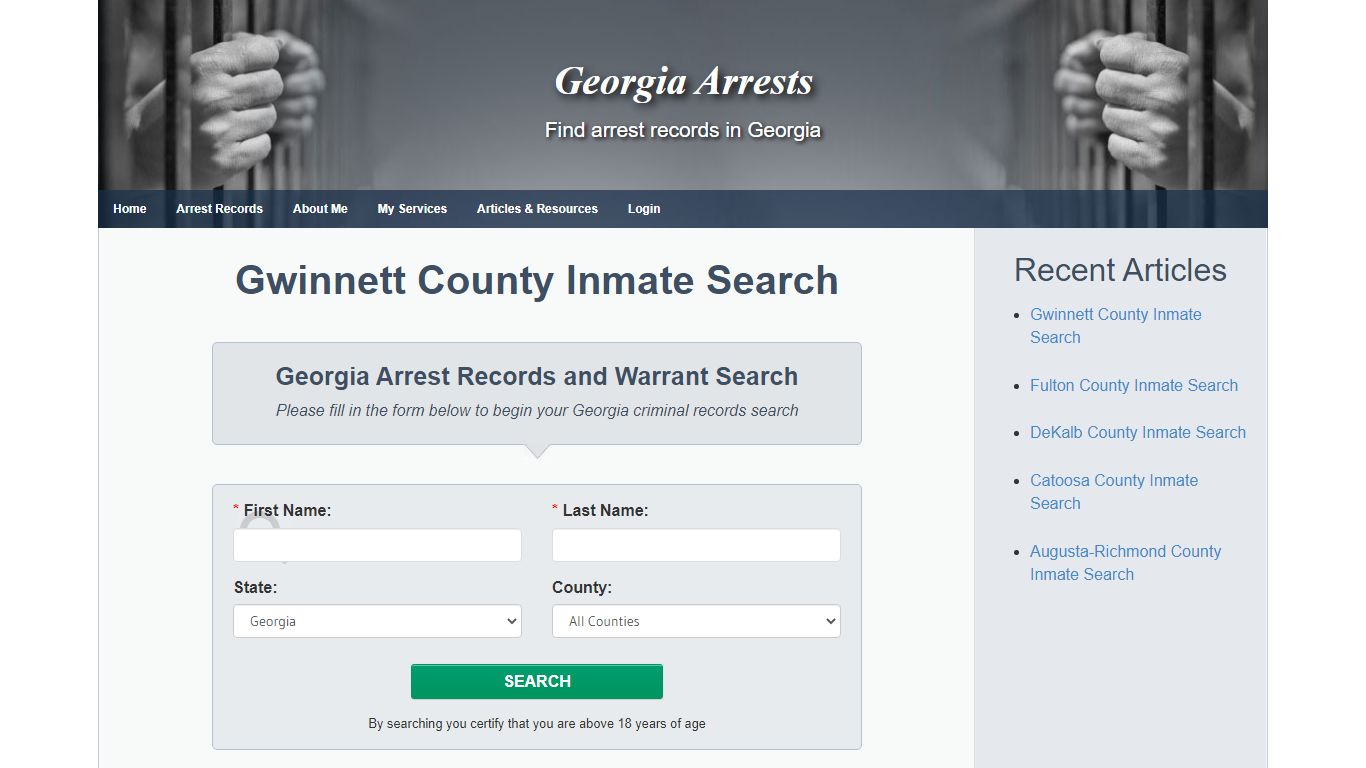 Gwinnett County Inmate Search - Georgia Arrests